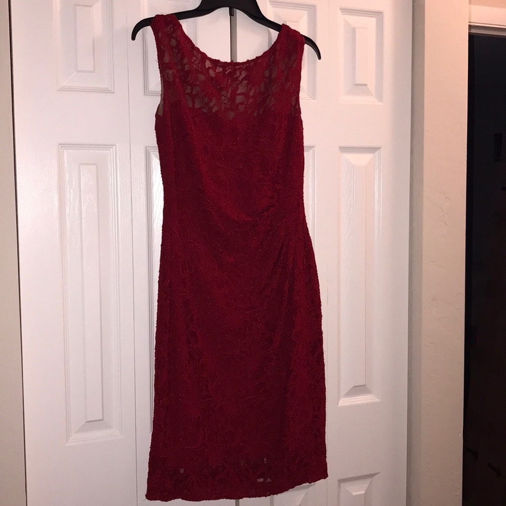 Ralph Lauren Red dress shell coquille size 6